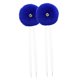 thumbnail image 2 of 2 cordones para patines con cascabeles, 25 cm, ligeros, para patinar. azul, 2 of 9
