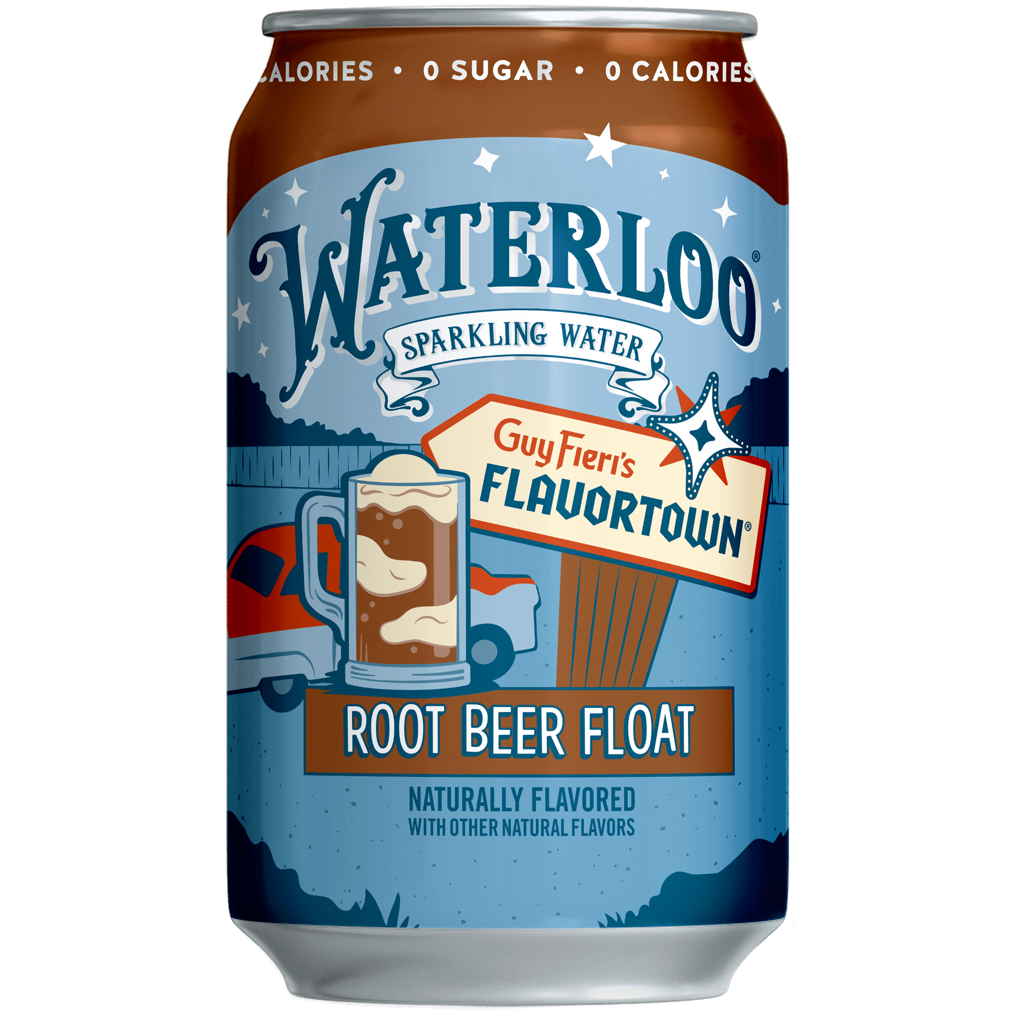 Waterloo Sparkling Water, Root Beer Float, 12 fl oz, 12 Pack Cans