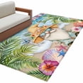 thumbnail image 2 of Summer Gnome Washable Area Rugs 2.7'x5', Starfish Shell Butterfly Low Pile Throw Living Room Rug Non-Slip Sturdy Edge Binding Carpet for Indoor Entryway Bedside Kitchen, 2 of 9