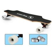 31 Inch Longboard Skateboard Completed for Hybrid, Freestyle, Carving, Cruising, T-TOOL Included