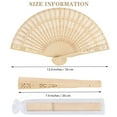 thumbnail image 2 of Wooden Folding Hand Fans - Wedding Fans, Party Favors Bridal Shower Wedding Favors for Guests/60 PCS, 2 of 6