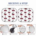 thumbnail image 6 of Windshield Sun Shade, Bull skull rose white cool Foldable Car Sun Shade Windshield for Front, 2 Pieces, 6 of 7