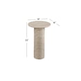 thumbnail image 3 of Claude Accent Table in Gray Marble, 3 of 3
