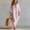 Pink, variant on Morttic Women's V-Neck Three-Quarter Sleeve Maxi Dress – Bohemian Lazy Vacation Style for Spring/Summer Beach & Daily Wear Pink,S