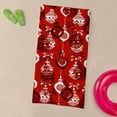 thumbnail image 3 of CafePress - Red And White Christmas Ornaments - Large Beach Towel, Soft 30"x60" Towel with Unique Design, 3 of 3