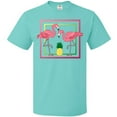 thumbnail image 3 of Inktastic Flamingos And Pineapple T-Shirt, 3 of 5