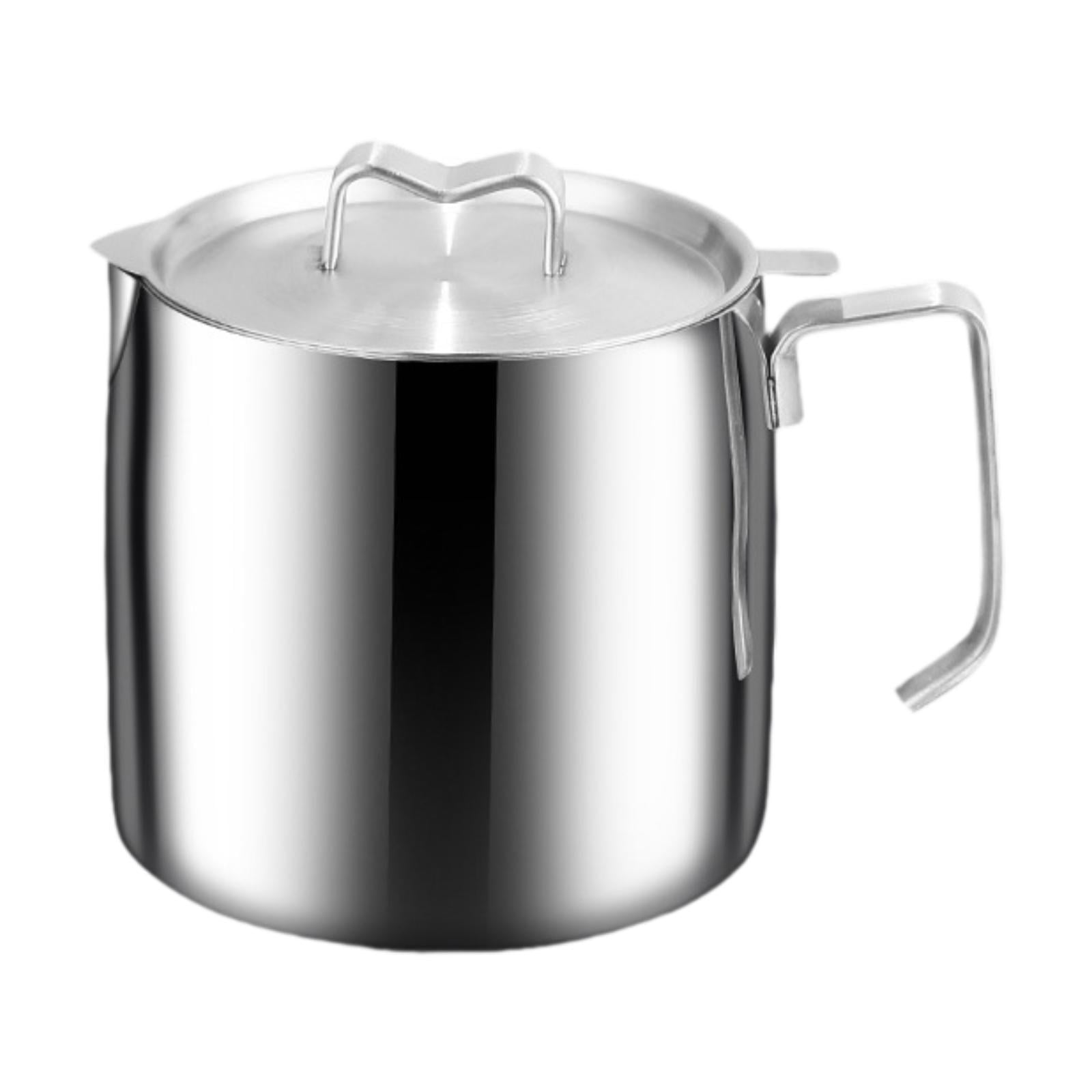 Esquirla Milk Pot, Frying Basket, Quick Heating, Removable, with Lid, Multifunctional Butter Warmer, Instant Noodle Pot, Sauce Pan, Frying Pan