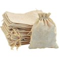 thumbnail image 1 of 30pcs Jute Bags 13x18cm Mini Reusable Linen Bags with Drawstring Gift Bags Natural Jute Bags for Party, Wedding, Christmas, 1 of 5