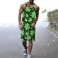 thumbnail image 2 of toraway Ensembles de Pyjamas d'Hiver pour Hommes Mélange de Coton Ensemble Décontracté Imprimé Col Rond Débardeur à Enfiler Shorts à Cordon Ensemble Deux Pièces TG, 2 of 4