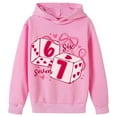 thumbnail image 4 of 67 Six Seven Letter Hoodies Sweatshirts For Kids Hoodies Sweatshirts Casual Pullover Hoodie With Unique Valentine'S Day Print Girls And Boys Crewneck Sweatshirt Pink 100(3-4 Years), 4 of 7