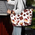 thumbnail image 6 of Large Beach Bags Water-resistant Sandproof - Chocolate Print No.J93 Cute Beach Tote Bags for Women with Zipper, 6 of 6