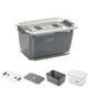 thumbnail image 4 of Bewildely Contenedor escurridor de alimentos frescos, cesta de almacenamiento de frutas y verduras, contenedor organizador para refrigerador Organizadores de utensilios de cocina 3.5L Bewildely HA026893-01, 4 of 6