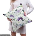 thumbnail image 5 of Ambesonne Floral Fabric by the Yard Upholstery, Hydrangea Rose Iris Flowers, 10 Yards, Plum Blue Violet, 5 of 5
