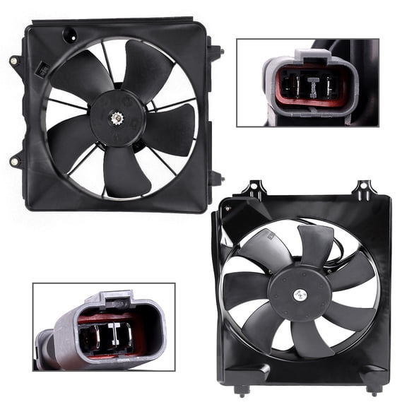 CCIYU 2 x Radiator or Condenser Cooling Fans Fit for 2006-2011 Honda Civic