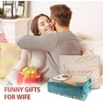 thumbnail image 7 of Funny Gifts for Wife Christmas, Anniversary Wedding Gifts for Wife, Wifey is Charging Sloth Blanket, Birthday Gift for Wifey from Husband, Valentines Day Gift for Her, 7 of 7