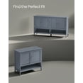 thumbnail image 5 of VASAGLE Shoe Cabinet, 3-Tier Shoe Storage Organizer, Modern Freestanding Cabinet with Height-Adjustable Shelf, 13.8 x 47.2 x 27.6 Inches, Entryway, Slate Gray, 5 of 6