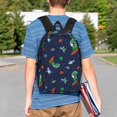 thumbnail image 4 of Easygdp Dinosaur Astronaut Mochila Ligera de 15 Pulgadas para Estudiantes, Mochila Cómoda para la Escuela y Viajes, Correas Ajustables, 4 of 6