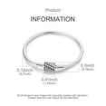 thumbnail image 3 of MULA European 925 Sterling Silver Snake Bracelet Love Clasp Chain for Charms Women Jewelry, 3 of 6