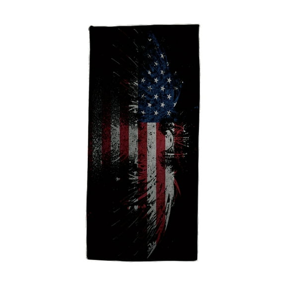 Vikakiooze 4th Of July Decorations American Flag Beach Towel Oversized Usa Beach Towels Lightweight Striped Pool Spa Towels Quick Dry 60X30 Inch Travel Beach Towels