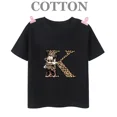 thumbnail image 3 of Camiseta de algodón con el alfabeto H-N de Disney Mickey, moda de verano, informal, para niños y niños, camisetas de manga corta con cuello redondo, 3 of 5
