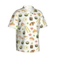 thumbnail image 2 of Easygdp Sushi and Rolls Men's Hawaiian Shirts Print Lapel Short Sleeve for Beach, vacation, party, casual occasions - Small, 2 of 9