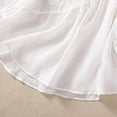 thumbnail image 7 of Qulqfy 3/4 Length Sleeve Ladies Tops and Blouses Solid Casual Scoop Neck Loose Fit Cotton Linen Fall Cute Flowy Pleat Womens Tops Summer White M, 7 of 7