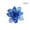 Blue, variant on 10Pcs/Set Sunsent Christmas Openwork Flowers Christmas Tree Pendants Colorful Christmas Tree Decoration Artificial Flower Decoration