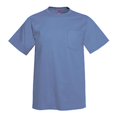 thumbnail image 1 of Hanes 5590 Adult Tagless Tee With Pocket, Denim Blue - Extra Large, 1 of 1