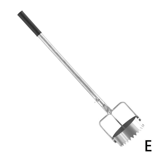ZHOSXRC Outil de Retrait de Gazon Multi-Usage pour Plante à Bulbe, Perforateur de Film de Paillis - Outil de Retrait de Gazon et de Plante à Bulbe Réglable avec Poignée Rétractable pour Plantation en Serre, Entretien de Pelouse et Travaux de Jardin