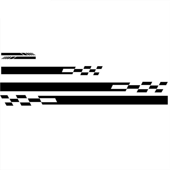 BIMZUC 5‑Pack Car Side & Hood Racing Decals – Premium PVC Stickers for Bumper, Mirror & Door, Easy‑Apply, Long‑Lasting Vehicle Graphics