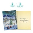thumbnail image 6 of Tree-Free Greetings Holiday Greeting Card 2 Pack, 5x7, Dreaming of a White Christmas (GT65831), 6 of 6