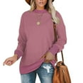 thumbnail image 2 of gakvbuo Plus Size Pullover Sweaters For Women Long Sleeve Sweatshirts Fall Tunic Tops Women's Autumn Winter Solid Round-Neck Pullover Long Sleeve Tops, 2 of 5