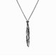 thumbnail image 1 of Zhuge Colgante de collar, bolsa de malla de piedra original de cristal natural, bolsa de malla ajustable con junta de bambú de metal Collar (negro, grande), 1 of 4