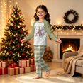 thumbnail image 2 of TBKOMH Christian Christmas Pajamas Family Matching Sets Holiday Loungewear Long Sleeve Crew Neck Sleepwear Festive Plaid PJs Xmas Party Winter Nights, 2 of 5