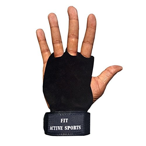 Fit Active Sports Gymnastics Grips Weight Lifting Gloves 3 Holes