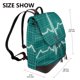thumbnail image 2 of Easygdp ECG Wave Mochila de Cuero para Mujeres, Bolso de Hombro, Bolsos de Mano de Moda para Trabajo y Viajes, 2 of 4