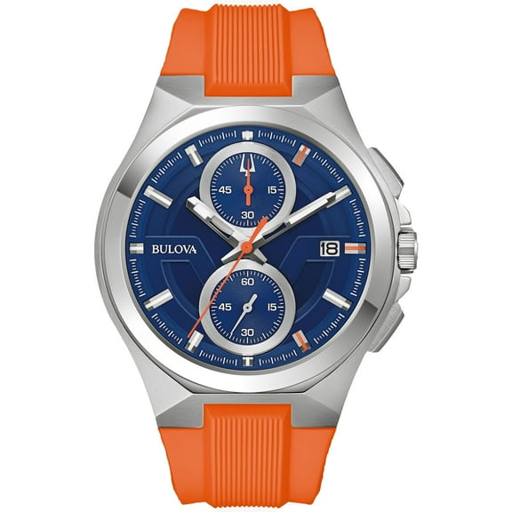 Bulova Marc Anthony Maquina Collection Men's Quartz Blue Dial Watch 96B407