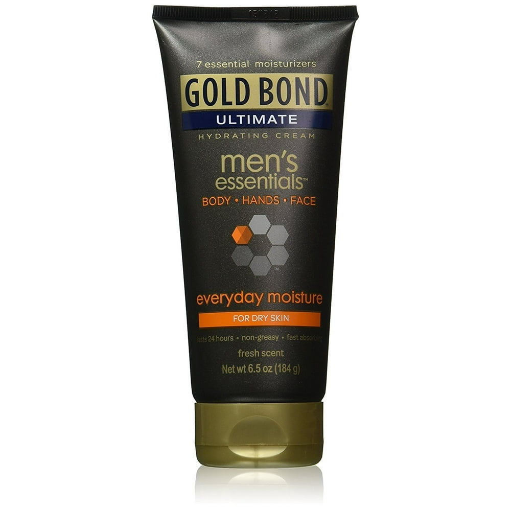 2 Pack Gold Bond Men's Essentials Everyday Cream (6.5 Oz)