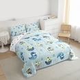 thumbnail image 3 of Homewish Colorful Wild Dino Full Size Comforter Sets,Cartoon Dinosaur Egg Bedding Comforter Set,Blue Green Bedding Sets For Boys Teens,Ultra Soft Home Decor Reversible,3 Pieces, 3 of 8