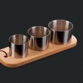thumbnail image 1 of Paokuoon Cold Dish Cold Dish Plating Stainless Steel Dish Round with Push Board for Hotels, 1 of 7