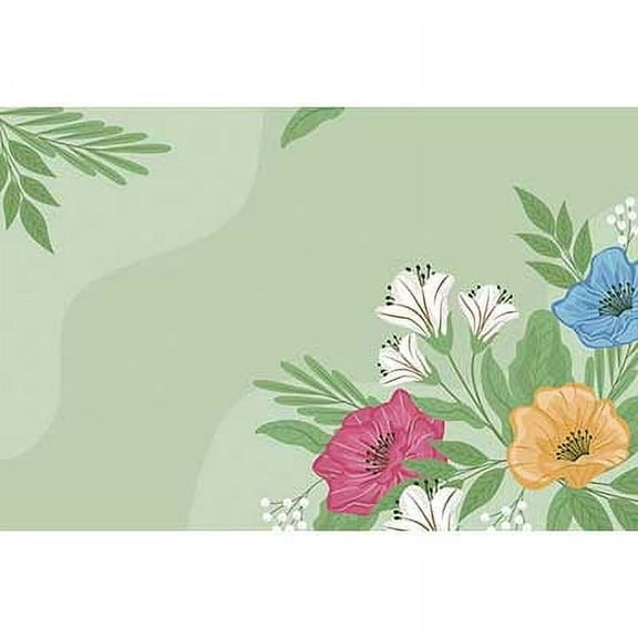 Natural Spring Photography Background Gre Grass Flower Pathway Photoz Backdrop Child Studio Photobooth Accessories