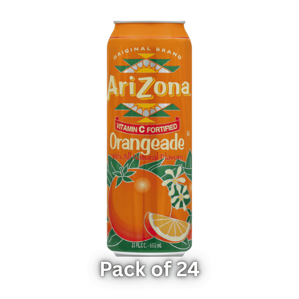 Arizona Big Can Green Tea Cucumber with Citurs 23 oz Cans - Pack