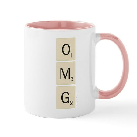 

CafePress - Scrabble OMG - 11 oz Ceramic Mug - Novelty Coffee Tea Cup