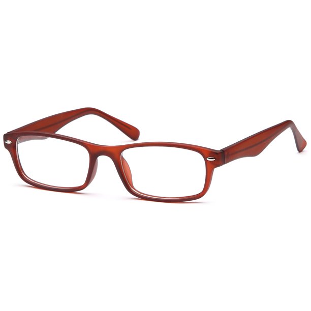 Unisex Eyeglasses 50 18 140 Brown Plastic Walmart Com Walmart Com