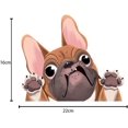 thumbnail image 5 of 2PCS Black Car Sticker 22 * ​​16cm, 3D Car Stickers Dog Car Sticker Rear Window Sticker French Bulldog Self-Adhesive Hood Decals Door Wall Sticker, 5 of 5