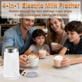 thumbnail image 2 of Milk Frother, 4-in-1 Electric Milk Steamer with Warm and Cold Foam Maker, Milk Heater and Warmer Hot & Cold Milk Foamer Maker for Latte Coffee Chocolate, 2 of 4