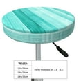 thumbnail image 4 of Kll Teal Turquoise Round Bar Chair Cushion Cover 13 Inch,Bar Stool Protector With Elastic, Soft Washable, 4 of 7