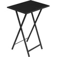 thumbnail image 1 of TV Tray, Folding TV Table, Stable Snack Table for Small Space, Portable Sofaside Table, Easy Assembly and Storage, Ideal for Snacks and Meals in Living Room, Rustic Brown and Black BF15BZ01, 1 of 18