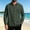 Army Green, variant on Casual Men Shirt Fall Button up Collared Long Sleeve Plain Loose Work Shirt Black M