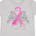 thumbnail image 4 of Inktastic Hope- Pink Ribbon Breast Cancer Awareness Boys or Girls Toddler T-Shirt, 4 of 5